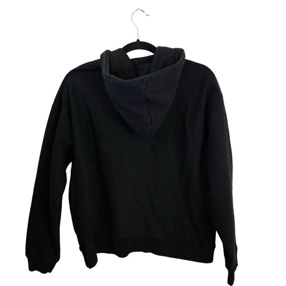 Champion Reverse Weave Black Rainbow Logo Heavyweight Hoodie Size 2XL - Picture 3 of 6